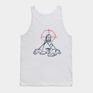 Jesus Christ at the last supper Tank Top